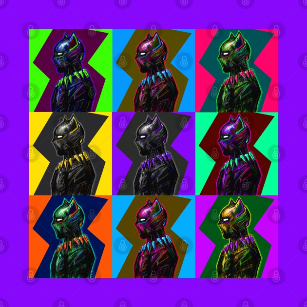 shuffle black panther in technicolor by jorge_lebeau