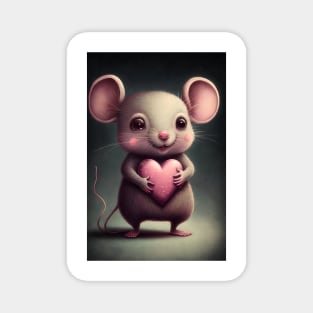 Valentine Mouse Magnet