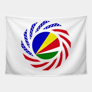 Seychelles American Multinational Patriot Flag Tapestry