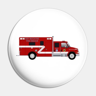 Key Biscayne Fire Rescue Ambulance Pin