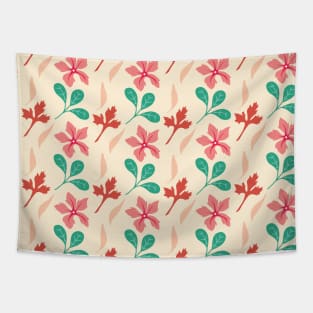 Beautiful Floral Pattern Flowers Tapestry