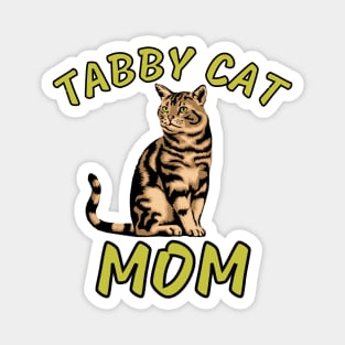 Tabby Cat Mom Artwork Magnet