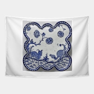 Blue Tilework Tapestry