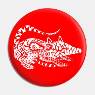 tlacuache in mariachi red style ecopop Pin