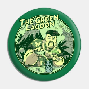 Green Lagoon: Blob the Bartender Pin
