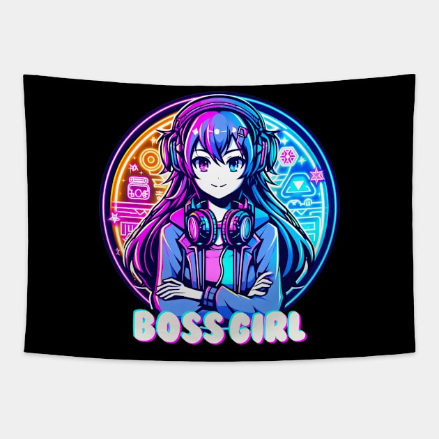 Gaming gamer boss player Tapestry by Japanese Fever