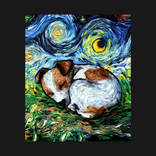 Sleepy Jack Russell Pup Night T-Shirt