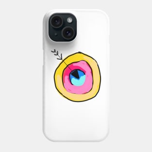 Colorful watercolor abstract target art Phone Case