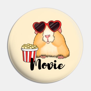 Cute hamster with popcorn Pin