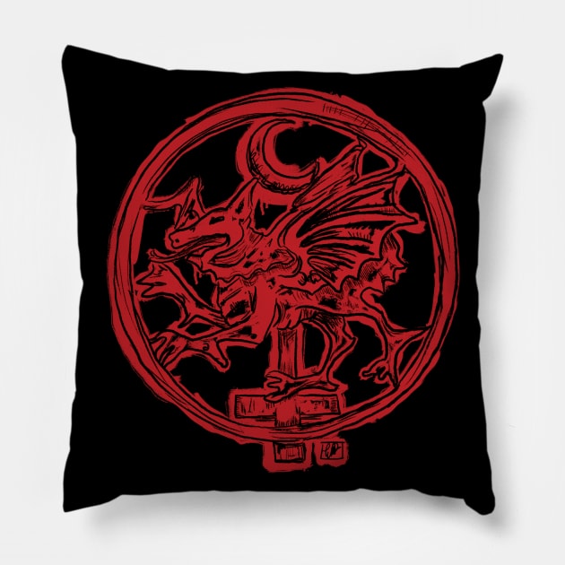 Dracula Crest Pillow by TheEND42