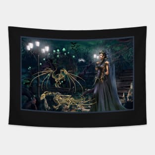 Queen of the Dragon Underworld Tapestry