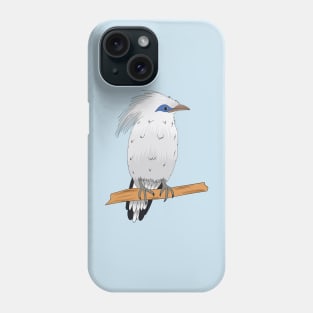 Bali Myna tropical exotic bird Phone Case