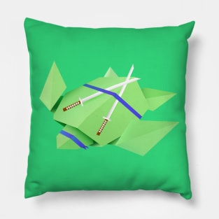 Origami ninja turtle Leonardo Pillow