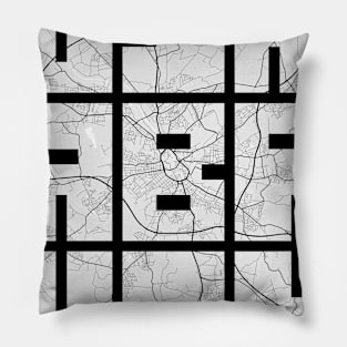 Osnabruck, Germany City Map Typography - Light Pillow