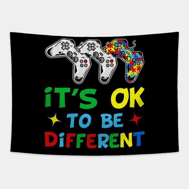 It's Ok To Be Different Control Puzzle Tapestry by kimmygoderteart