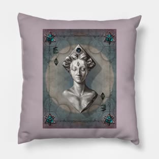 Ethereum card, Spiritual, Divine Feminine Fantasy art Pillow