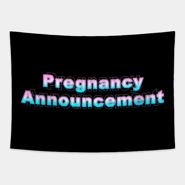 Pregnancy Announcement Tapestry by Sanzida Design