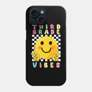 Third Grade Vibes  Smile Back To School 3rd Grade Phone Case