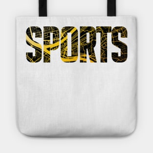 Pittsburgh Sports City Map in Black and Yellow Tote