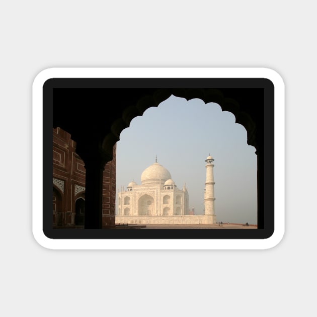 Taj Mahal, famous mausoleum in India Magnet by Melissa Peltenburg Travel Photography