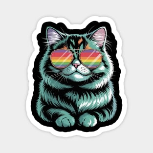 Sunglasses British Longhair Cat Highland Straight Magnet