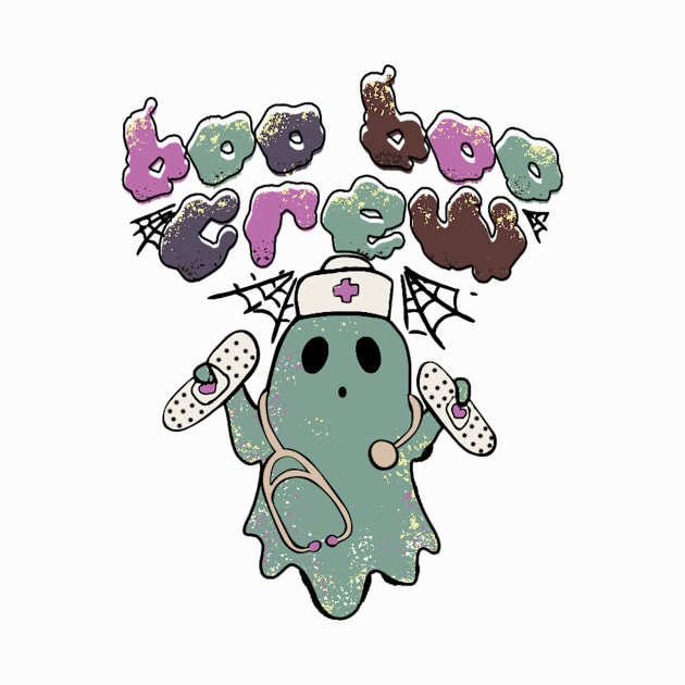 Boo Boo Crew Halloween Nurse Ghost Costume by Teewyld