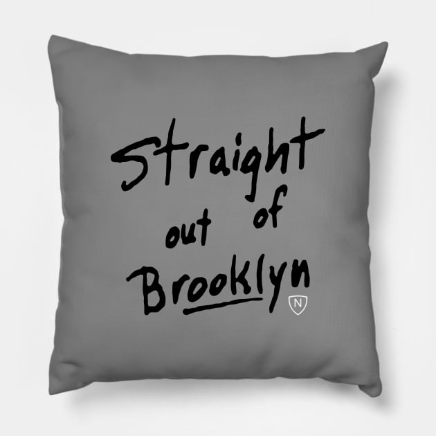 STR8OUTOFBNgraf Pillow by undergroundART