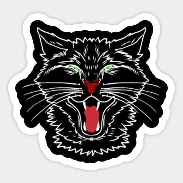 Vintage Halloween Scary Black Cat Horror Gift Design Halloween