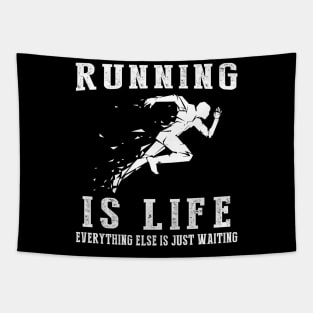 Running is Life: Where Waiting Breaks into a Sprint! Tapestry