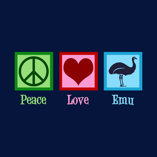 Peace Love Emu by epiclovedesigns