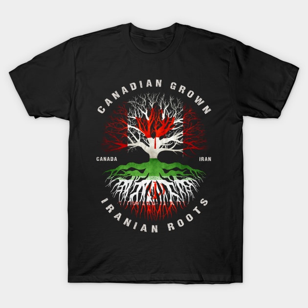 Canadian Grown Iranian Roots Iran Flag Canada Flag Premium