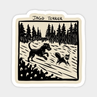 Jagd Terrier Stamp Art Magnet