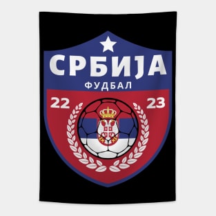 Serbia Football Tapestry