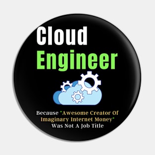 Cloud engineer, Cloud computing, AWS Pin