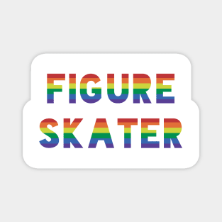 Figure Skater Gay Pride Magnet