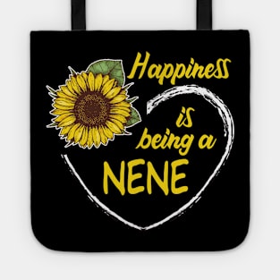 Happiness Is Being A Nene Sunflower Heart Tote