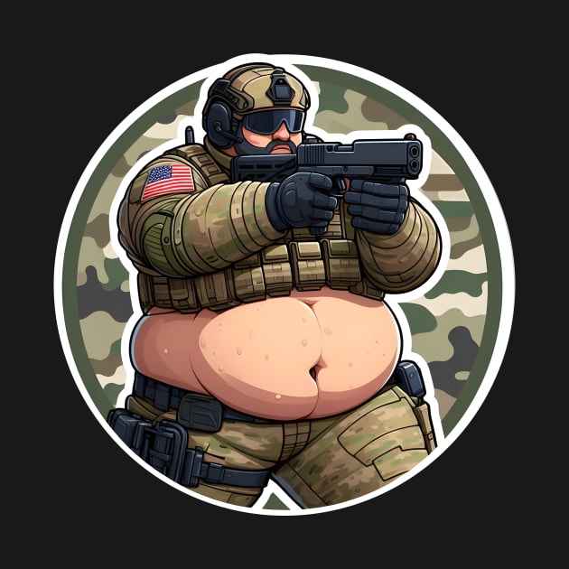 Tactical Fatman by Rawlifegraphic