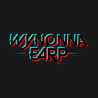 Wynonna Earp Glitch Logo - Black T-Shirt