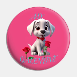 My galentine puppy love Pin