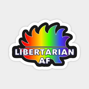 Libertarian AF Distressed Gay Pride LGBT Vote 2020 President Magnet