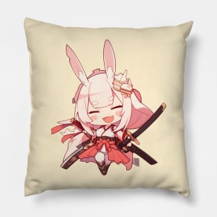 Bunny Warrior Pillow