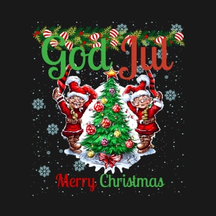 God Jul Merry Christmas T-Shirt