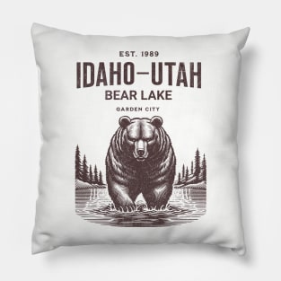 Bear Lake Idaho–Utah vintage 1989 Pillow