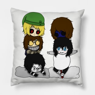 creepypasta boys chibi Pillow