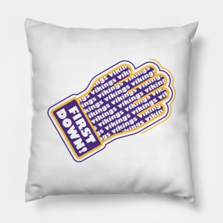 First Down Vikings! Pillow