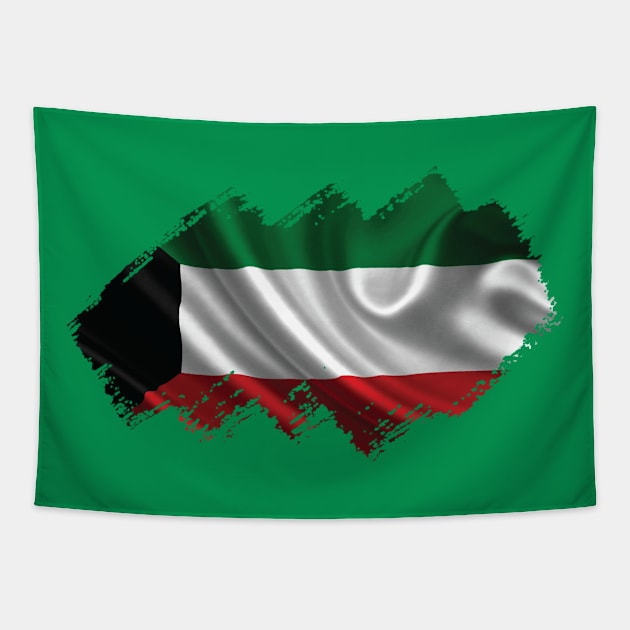 The Flag of Kuwait Tapestry by Teemperor