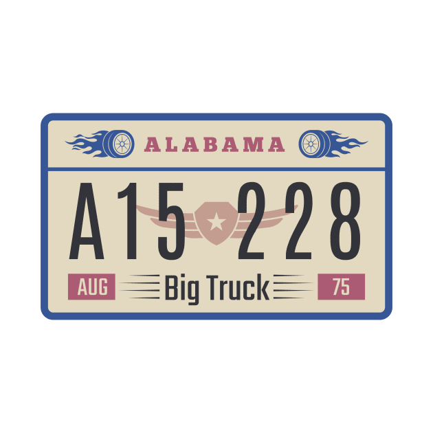 Alabama License Plate by kani