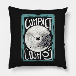 vinyl record compact cosmos Pillow