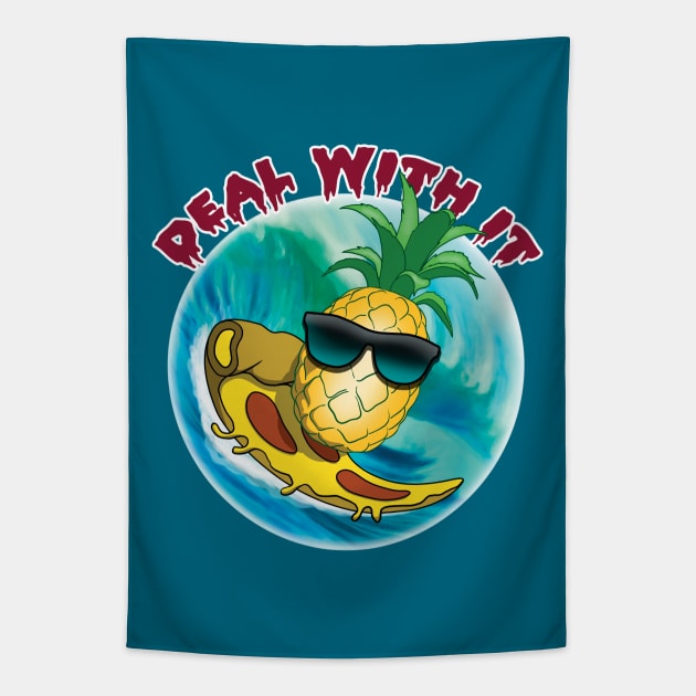 Pineapple pizza: Deal With It Tapestry by TMBTM