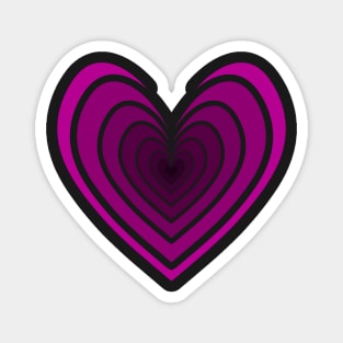 Rosy Heart (Dark Pink) Magnet